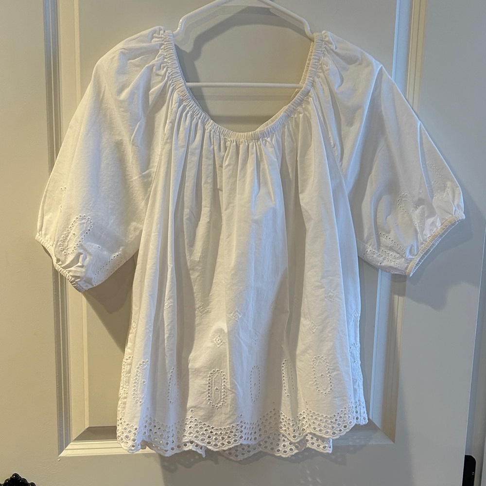 Ann Taylor Loft Eyelet Blouse